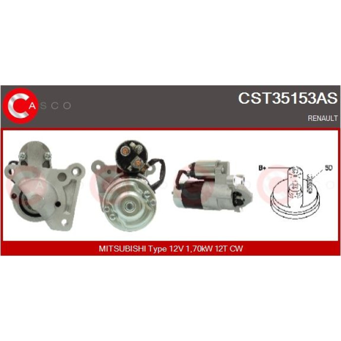 CASCO Anlasser CST35153AS CASCO Anlasser CST35153AS