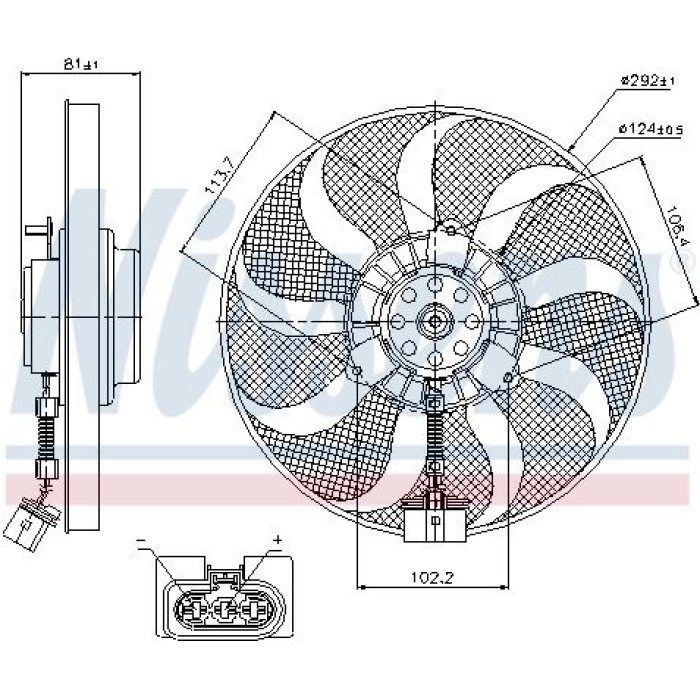 Nissens Kühlerlüfter PKW 85715 Nissens Kühlerlüfter PKW 85715