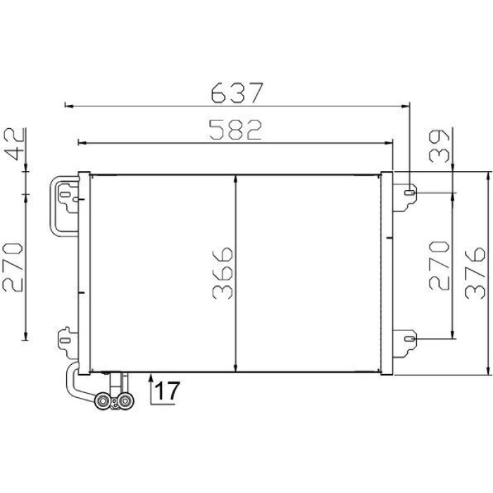 MAHLE Kondensator, Klimaanlage AC 304 000S MAHLE Kondensator, Klimaanlage AC 304 000S