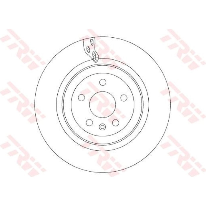 TRW Bremsscheibe Hinterachse DF6702S