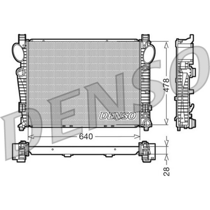 Denso Motorkühler DRM17093 Denso Motorkühler DRM17093