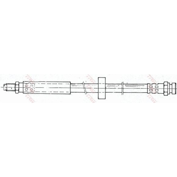 TRW Bremsschlauch Hinterachse PHD334 TRW Bremsschlauch Hinterachse PHD334