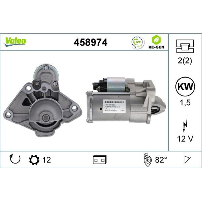 Valeo Anlasser 458974 Valeo Anlasser 458974