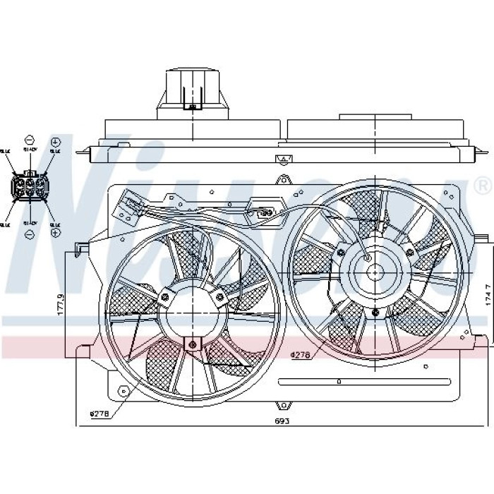 Nissens Kühlerlüfter PKW 85215 Nissens Kühlerlüfter PKW 85215