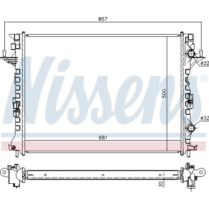 Nissens Wasserkühler PKW 637638 Nissens Wasserkühler PKW 637638