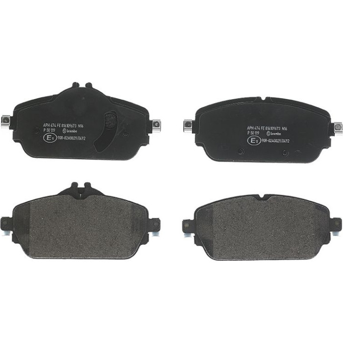 P 50 119 Brembo Prime Bremsbelagsatz Vorderachse – P 50 119 – 144 x 60 x 19 mm – Bremssystem TRW – OE Nummer 0004204500 P 50 119 Brembo Prime Bremsbelagsatz Vorderachse – P 50 119 – 144 x 60 x 19 mm – Bremssystem TRW – OE Nummer 0004204500