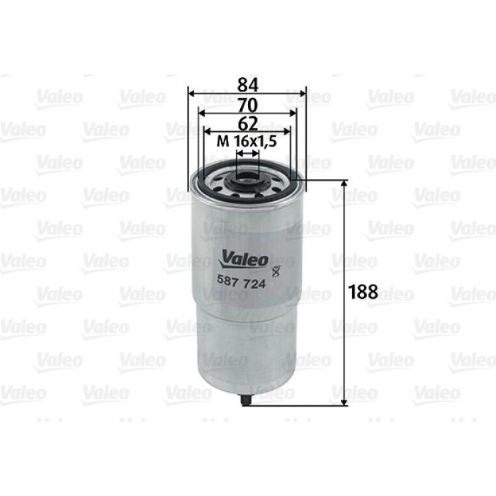 587724 Valeo Kraftstofffilter 587724