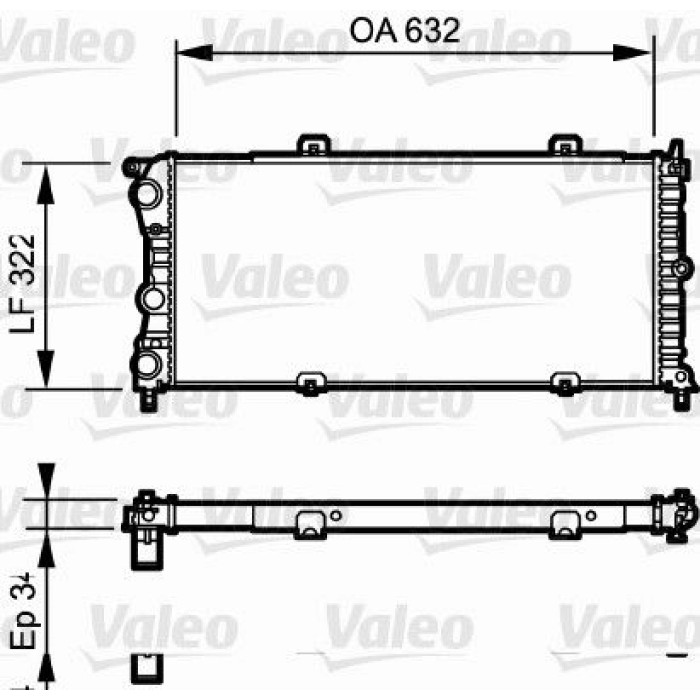 Valeo Motorkühler 230981 Valeo Motorkühler 230981