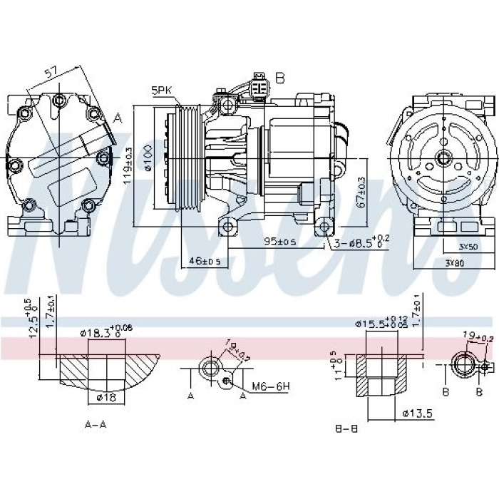 Nissens Klimakompressor PKW 89405 Nissens Klimakompressor PKW 89405
