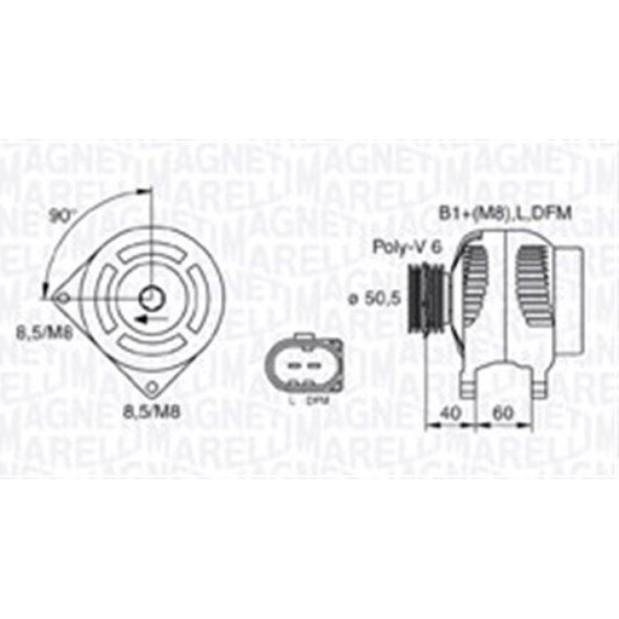 Magneti Marelli Lichtmaschine 063731542010 Magneti Marelli Lichtmaschine 063731542010