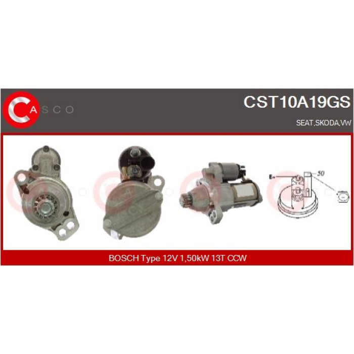 CASCO Anlasser CST10A19GS CASCO Anlasser CST10A19GS