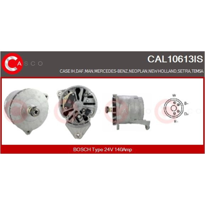 CASCO Generator CAL10613IS CASCO Generator CAL10613IS