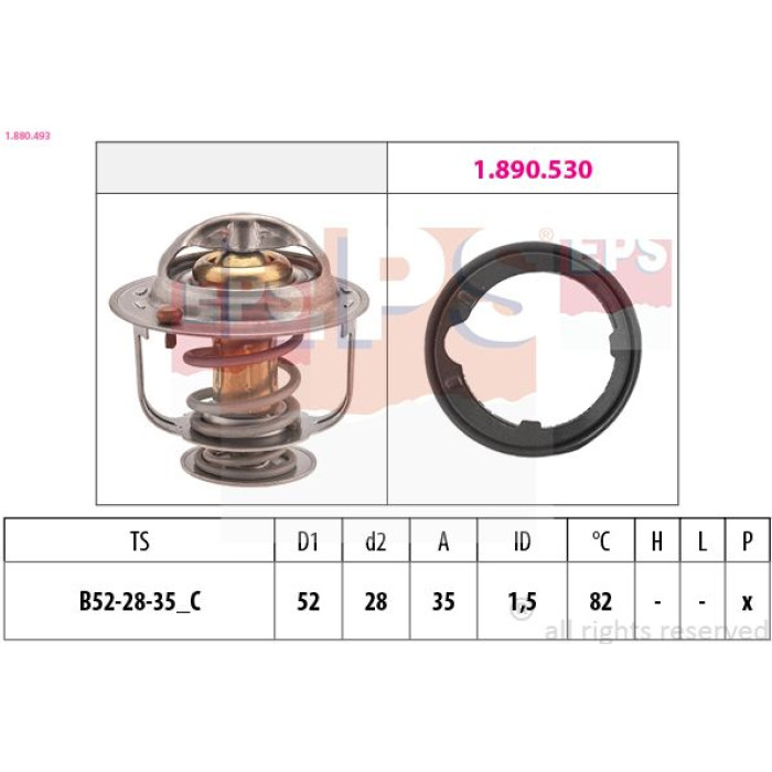1.880.493 EPS Thermostat 1.880.493 1.880.493 EPS Thermostat 1.880.493