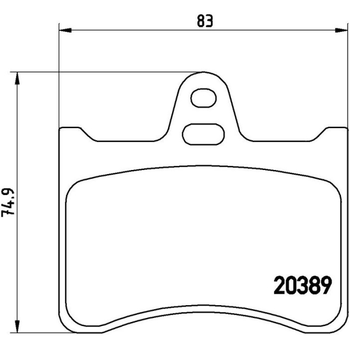 BREMBO Bremsbelagsatz, Scheibenbremse P 61 019 BREMBO Bremsbelagsatz, Scheibenbremse P 61 019