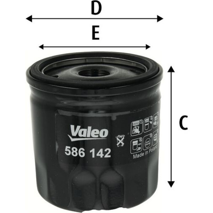 Valeo Ölfilter 586142 Valeo Ölfilter 586142