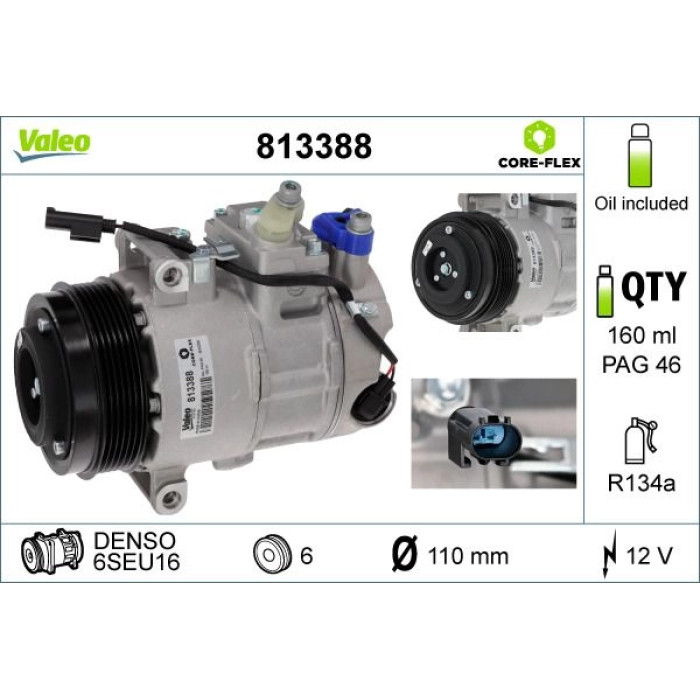 Valeo Kompressor 813388 Valeo Kompressor 813388