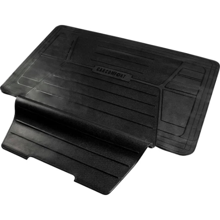 Kofferraummatte Bootguard mit Ladekantenschutz, Kofferraumwanne zuschneidbar mit Stoßstangenschutz 120x76+39cm 28093 Kofferraummatte Bootguard mit Ladekantenschutz, Kofferraumwanne zuschneidbar mit Stoßstangenschutz 120x76+39cm 28093