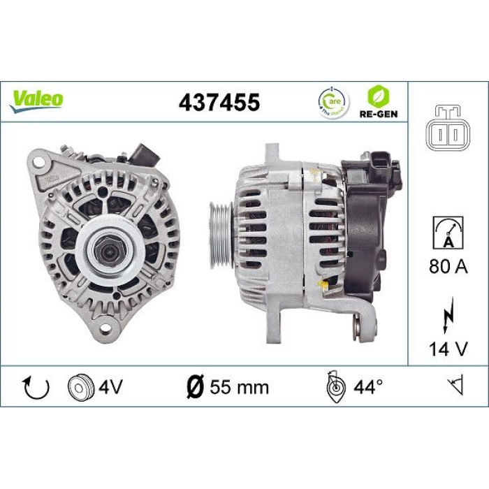 Valeo Lichtmaschine 437455 Valeo Lichtmaschine 437455