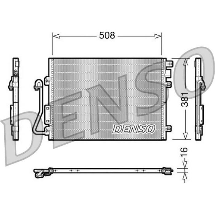 Denso Klimakondensator DCN37001 Denso Klimakondensator DCN37001
