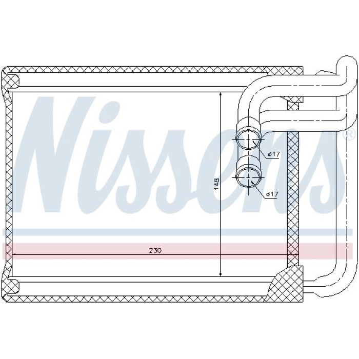 Nissens Heizungskühler PKW 77622 Nissens Heizungskühler PKW 77622
