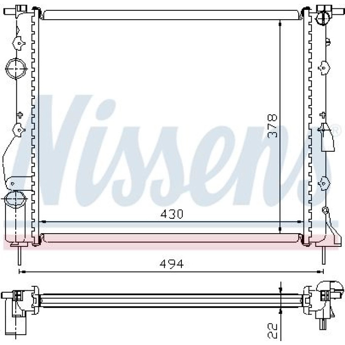 Nissens Wasserkühler PKW 63884 Nissens Wasserkühler PKW 63884