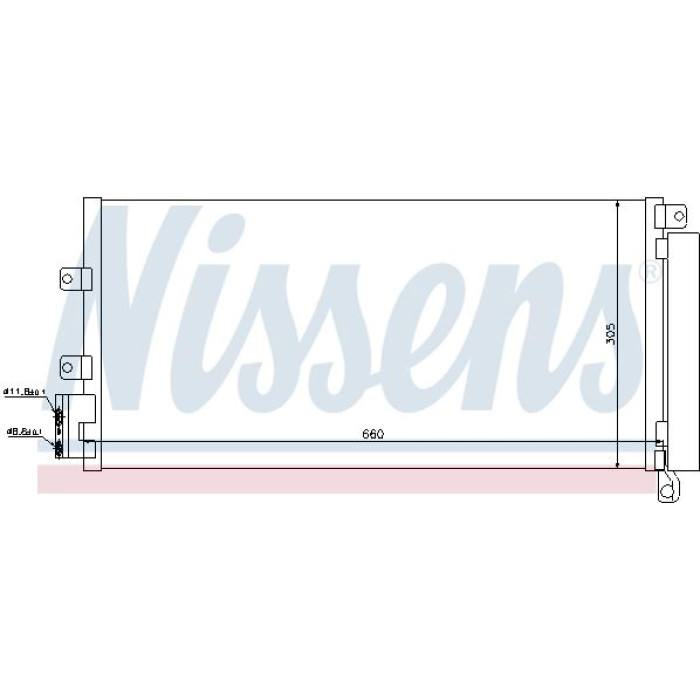 Nissens Klimakondensator PKW 940023 Nissens Klimakondensator PKW 940023