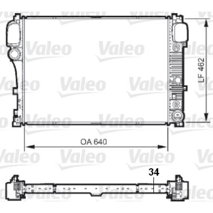 Valeo Motorkühler 735298 Valeo Motorkühler 735298