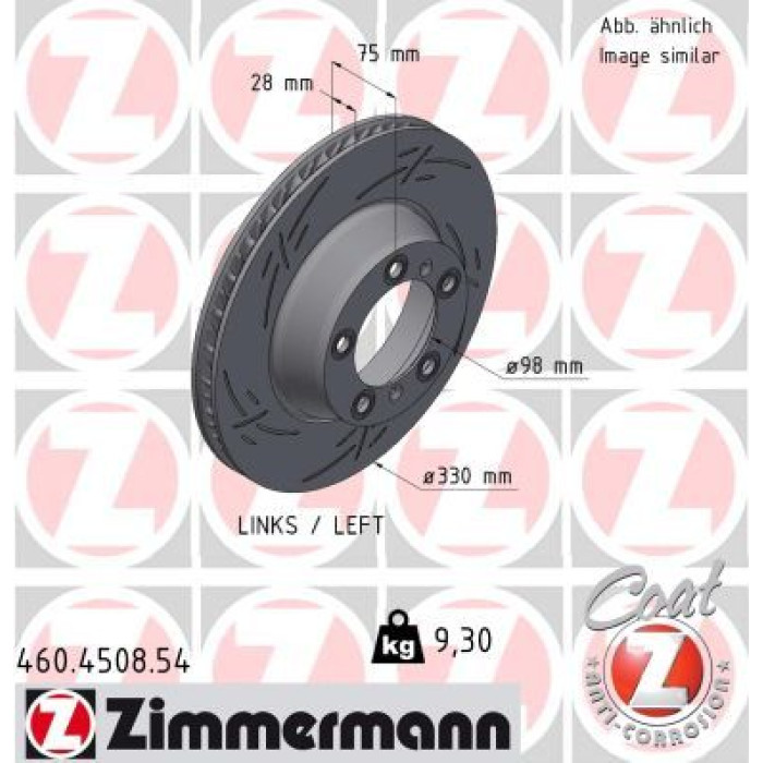 Zimmermann Bremsscheibe 460.4508.54 Zimmermann Bremsscheibe 460.4508.54