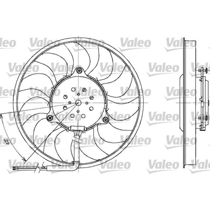 Valeo Lüftermotor 698611 - mit Lüfterrad Valeo Lüftermotor 698611 - mit Lüfterrad