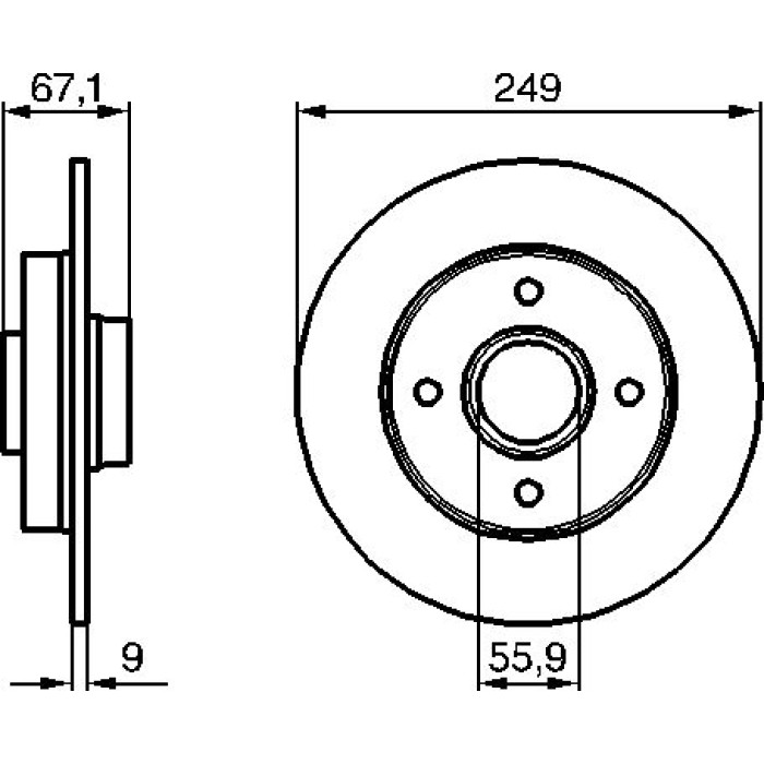 Bosch Bremsscheibe 0 986 479 219 Bosch Bremsscheibe 0 986 479 219