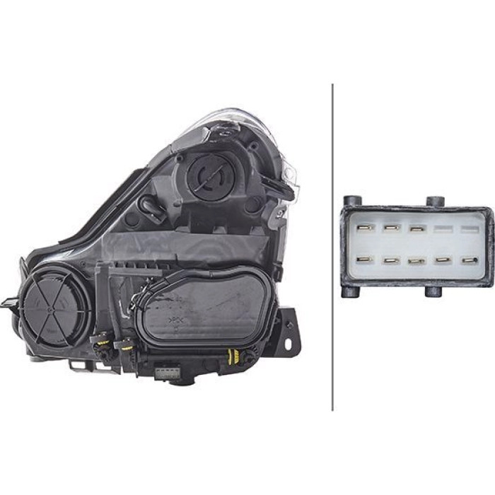 1EG 354 534-021 SCHEINWERFER R H7/H1 HELLA