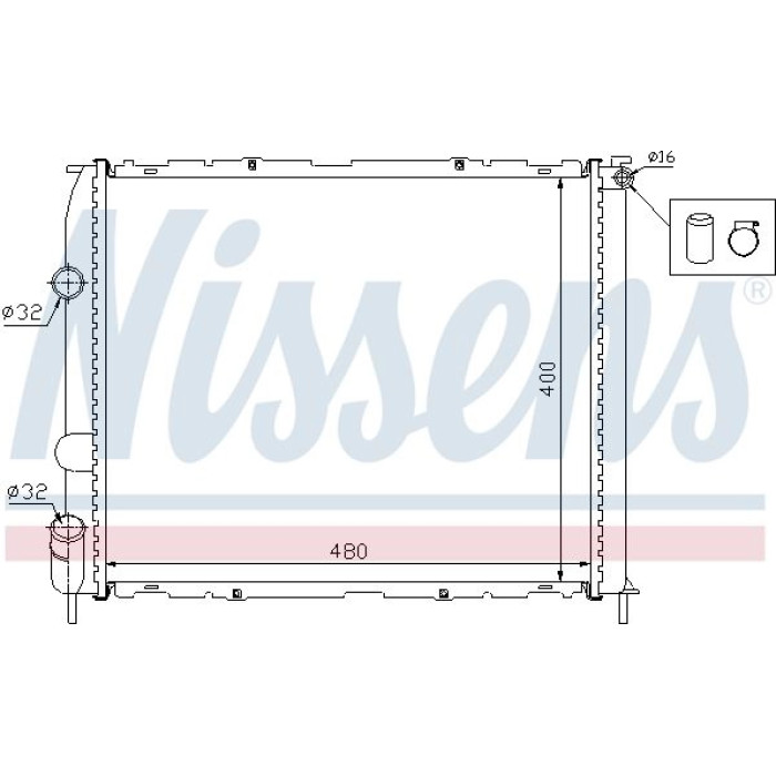 Nissens Wasserkühler PKW 63886 Nissens Wasserkühler PKW 63886