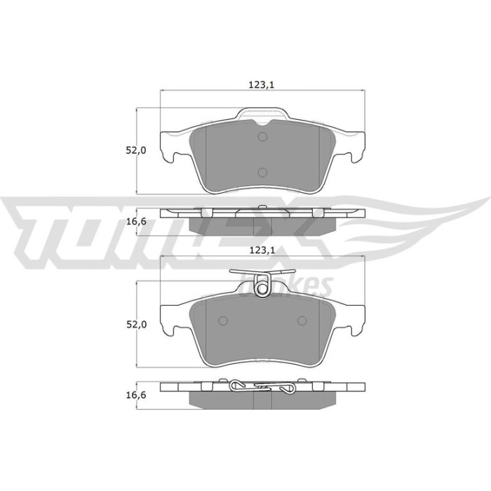 TX 14-28 TOMEX brakes Bremsbelagsatz, Scheibenbremse TX 14-28 TX 14-28 TOMEX brakes Bremsbelagsatz, Scheibenbremse TX 14-28