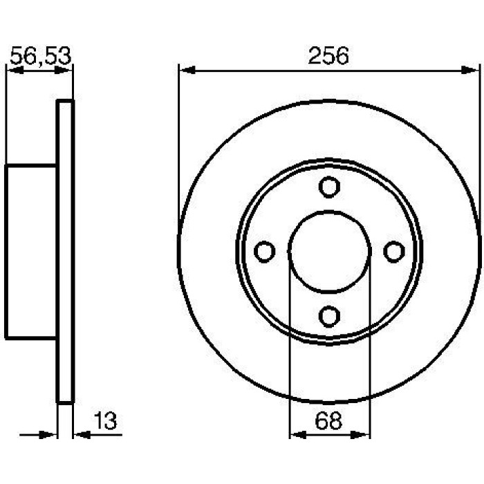 Bosch Bremsscheibe Vorderachse 0 986 478 130 Bosch Bremsscheibe Vorderachse 0 986 478 130