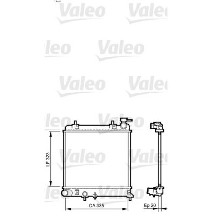 Valeo Motorkühler 734266 Valeo Motorkühler 734266