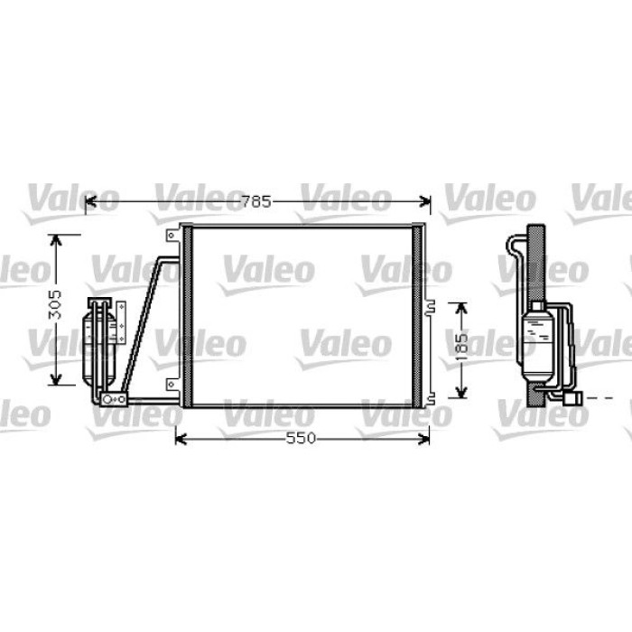 Valeo Klimakondensator 817670 Valeo Klimakondensator 817670