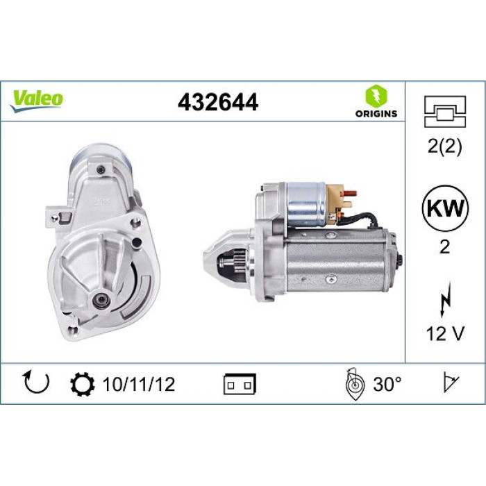 432644 Valeo Anlasser 432644 432644 Valeo Anlasser 432644