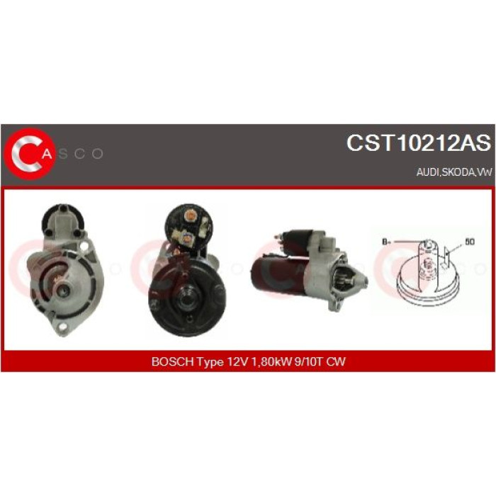 CASCO Anlasser CST10212AS CASCO Anlasser CST10212AS
