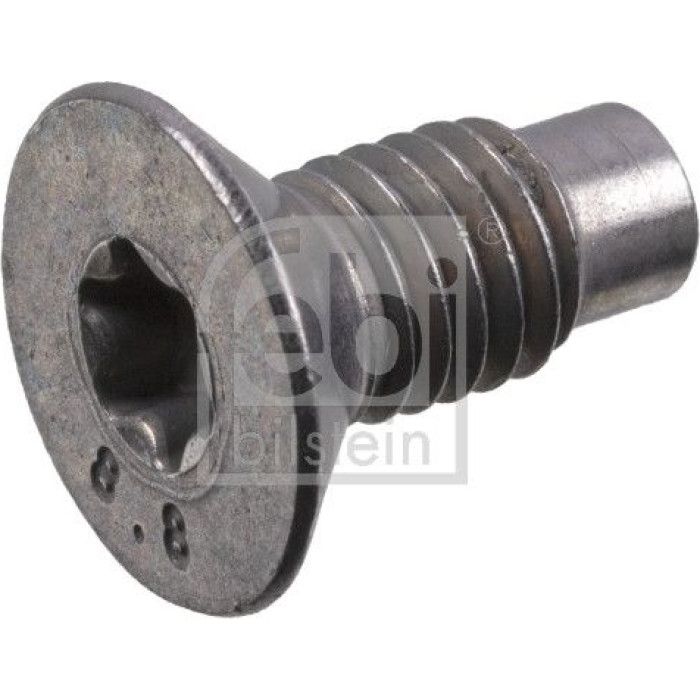 febi bilstein 180369 Schraube für Bremsscheibenbefestigung M8 x 1,25 – Gesamtlänge: 17 mm, Länge unter Kopf: 10 mm, Torx: T40, Klasse: 8.8, Antrieb: Außen - Torx, OE 77 03 004 176 / 77030-04176