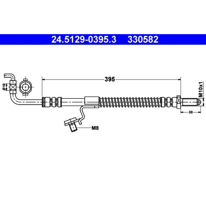 ATE Bremsschlauch 24.5129-0395.3 ATE Bremsschlauch 24.5129-0395.3