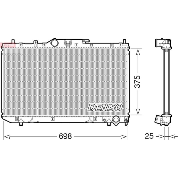 Denso Motorkühler DRM50114 Denso Motorkühler DRM50114