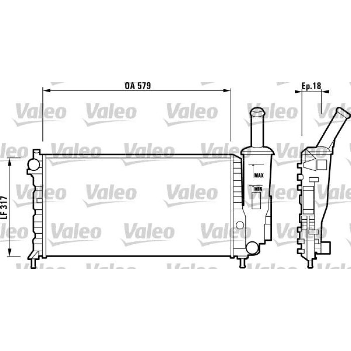 Valeo Motorkühler 732851 Valeo Motorkühler 732851