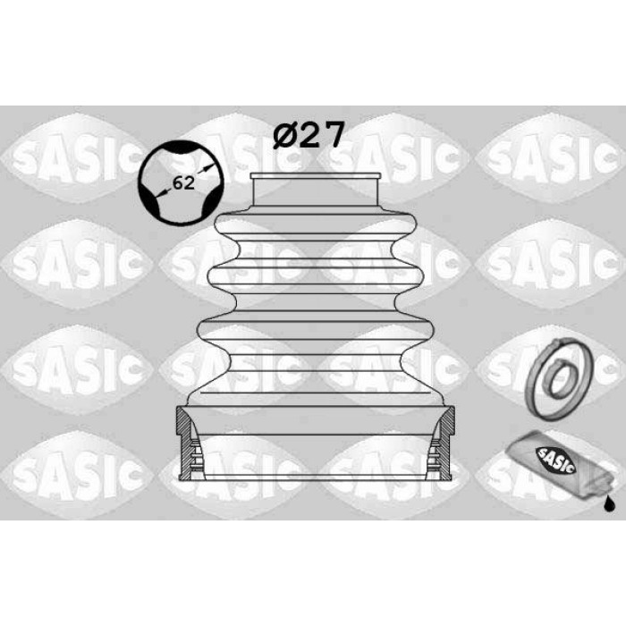 1900014 SASIC Faltenbalgsatz, Antriebswelle 1900014 1900014 SASIC Faltenbalgsatz, Antriebswelle 1900014