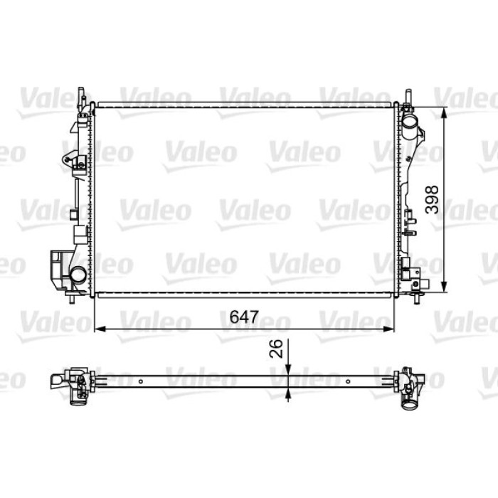 Valeo Motorkühler 732877 Valeo Motorkühler 732877