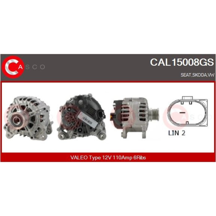 CASCO Generator CAL15008GS CASCO Generator CAL15008GS