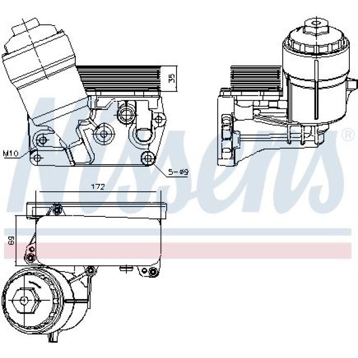 Nissens Ölkühler PKW 91310 Nissens Ölkühler PKW 91310