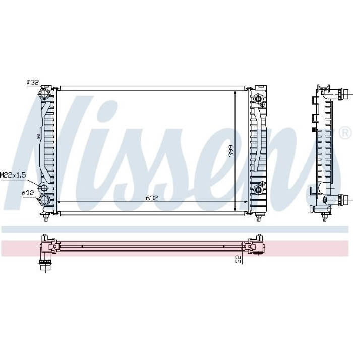 Nissens Wasserkühler PKW 60499 Nissens Wasserkühler PKW 60499