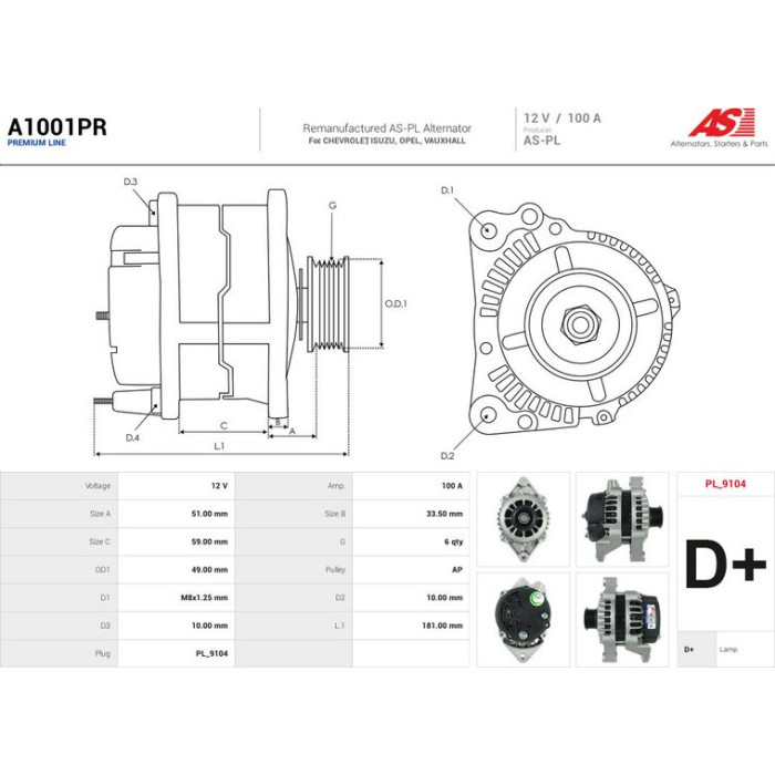 AS-PL Generator A1001PR AS-PL Generator A1001PR