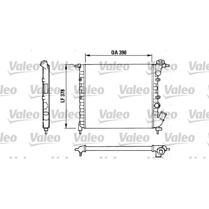 Valeo Motorkühler 816655 Valeo Motorkühler 816655