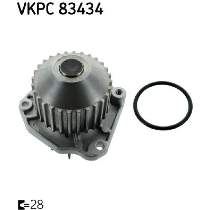 SKF Wasserpumpe / Kühlmittelpumpe VKPC 83434 SKF Wasserpumpe / Kühlmittelpumpe VKPC 83434